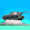 Модель танка ИСУ-152  1:100 с подставкой